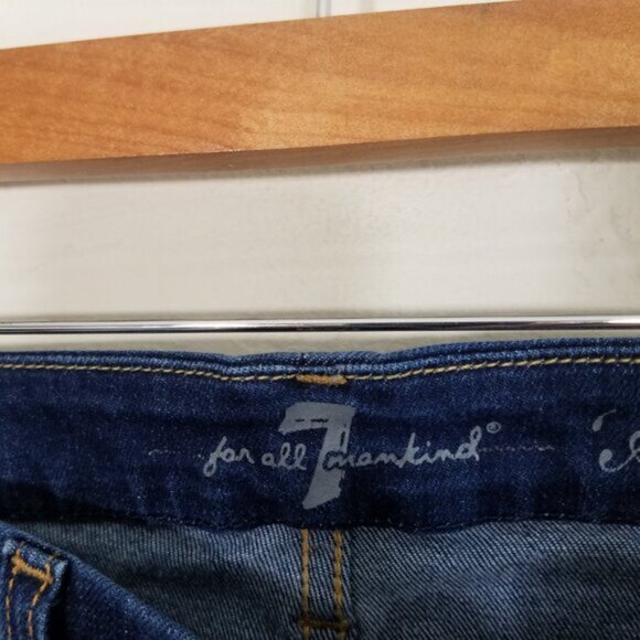 7 For All Mankind 'A' Pocket Stretch Jeans Blue Size 27 - Picture 3 of 8